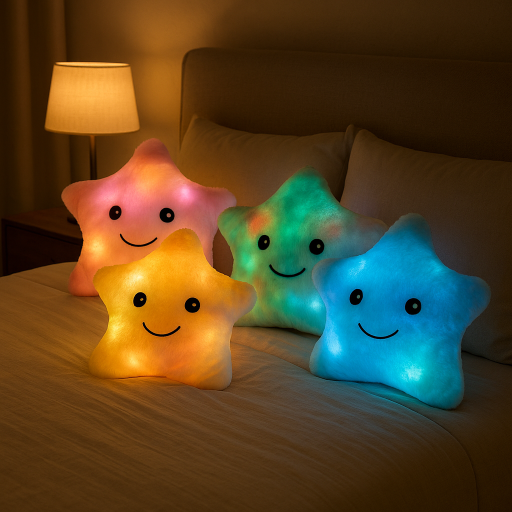 Twinkle Star Glow Pillow