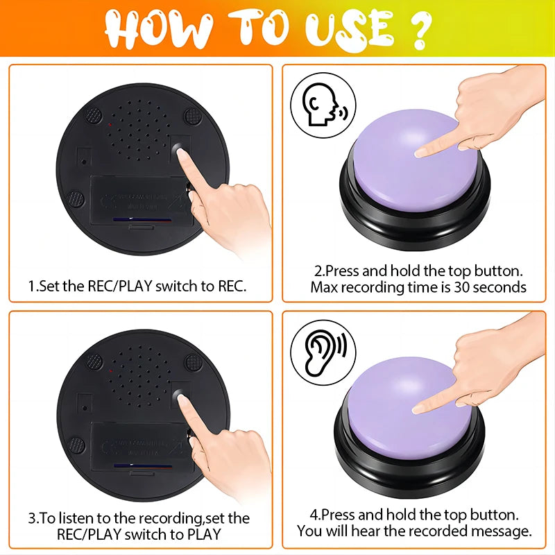 Record & Speak Buttons